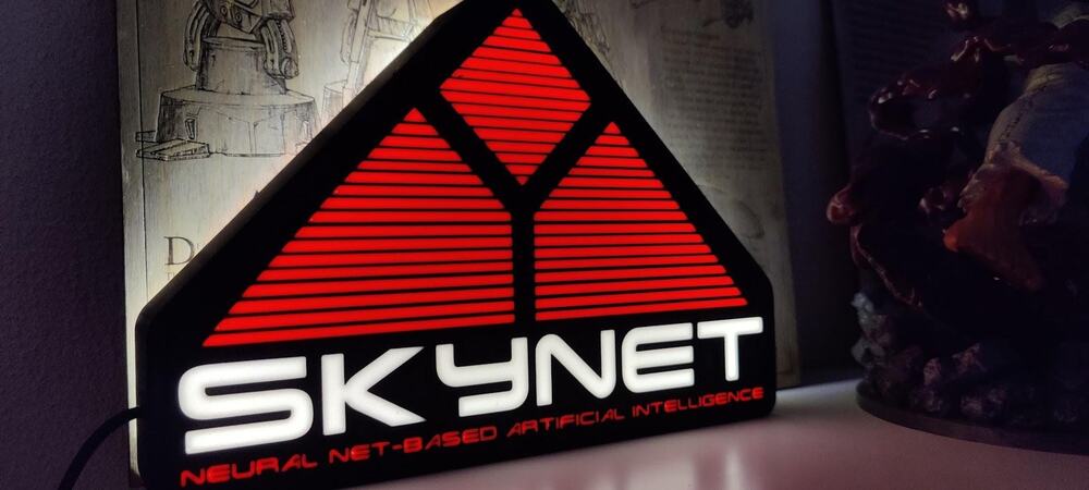 Skynet "Terminator" inspired lightbox